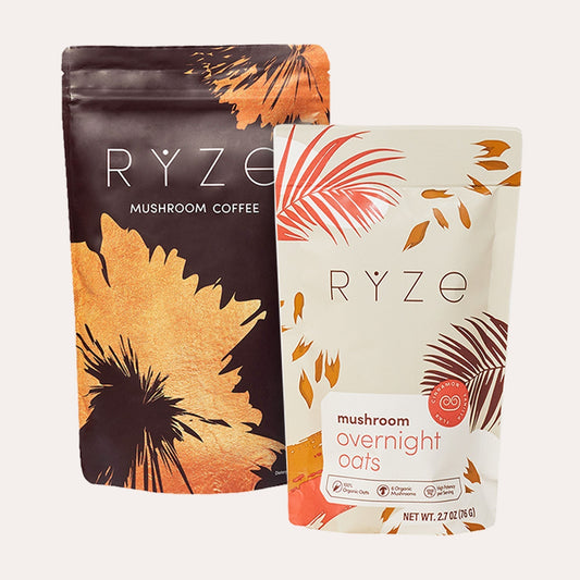 Morning Ritual (Mushroom Overnight Oats + Mushroom Coffee)