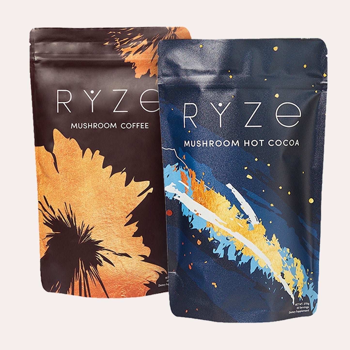 RYZE Mushroom Coffee - with 6 Organic Adaptogenic Mushrooms Grown in USA and High Potency