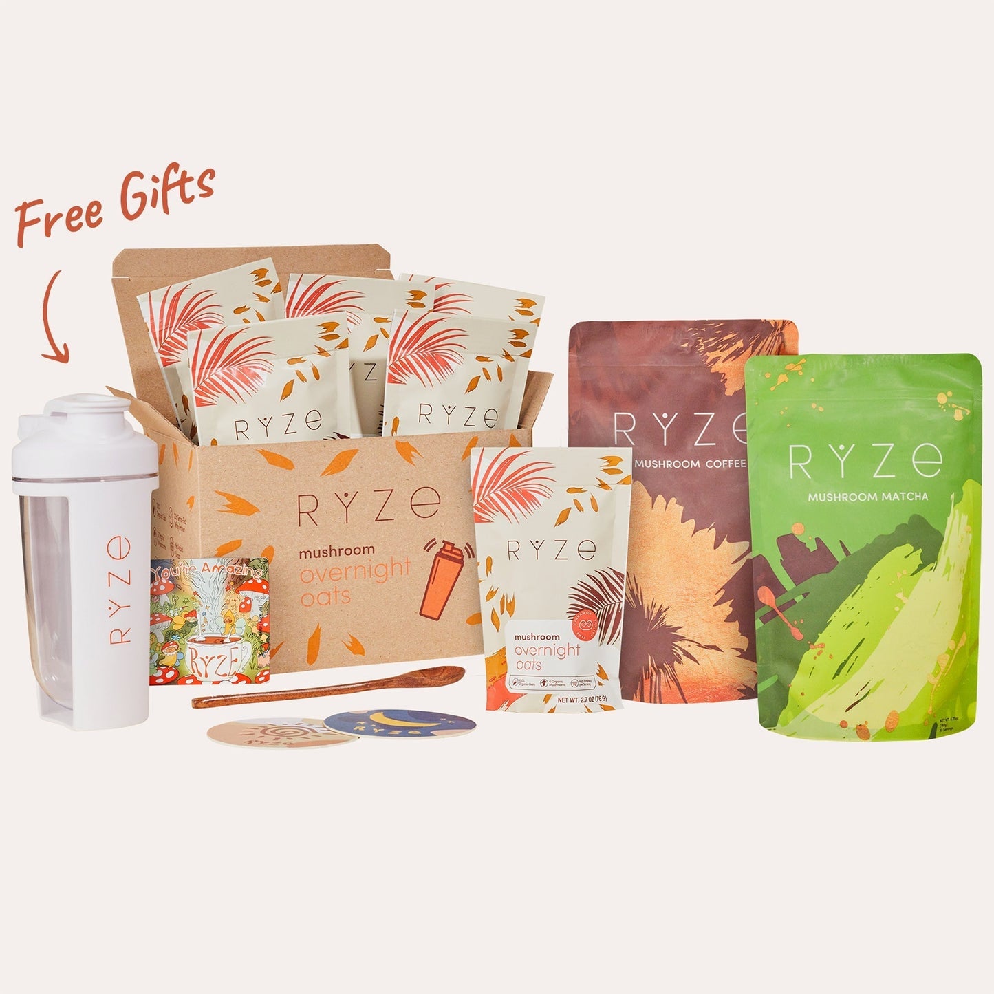 RYZE Ultimate Morning Ritual (Overnight Oats + Coffee + Matcha)