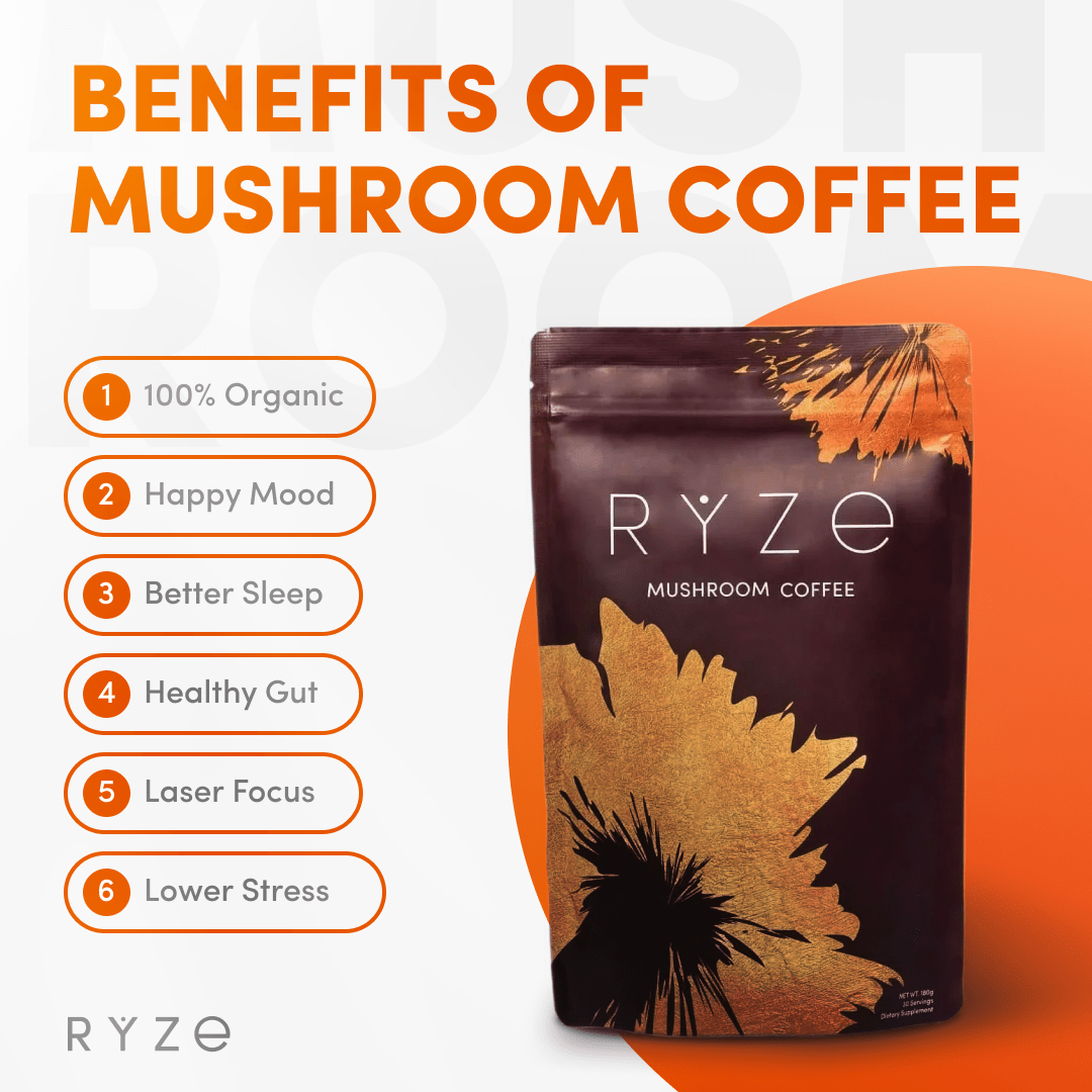 RYZE Ultimate Starter Kit (2 Mushroom Coffees + 1 Probiotic Creamer)