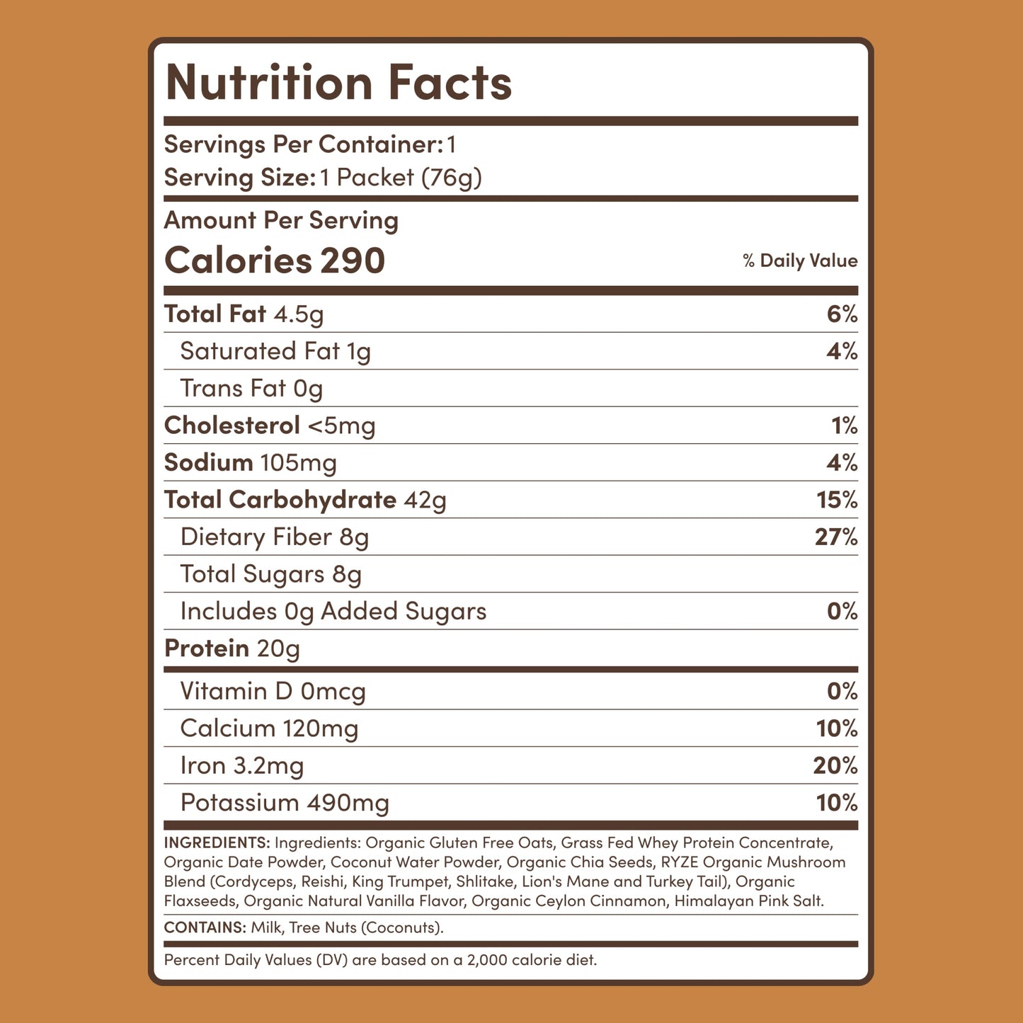 Mushroom Overnight Oats (14 Servings)