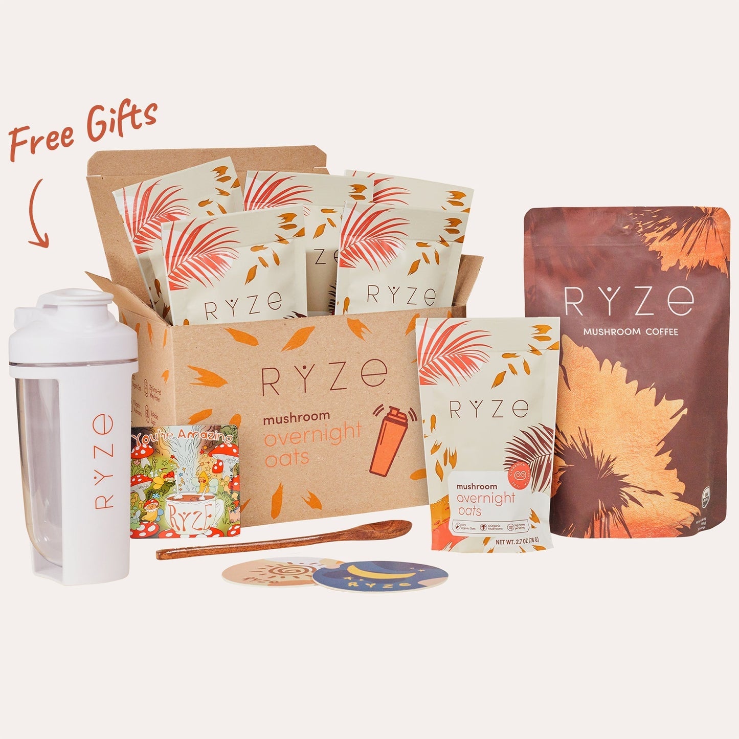 Morning Ritual (Mushroom Overnight Oats + Mushroom Coffee)