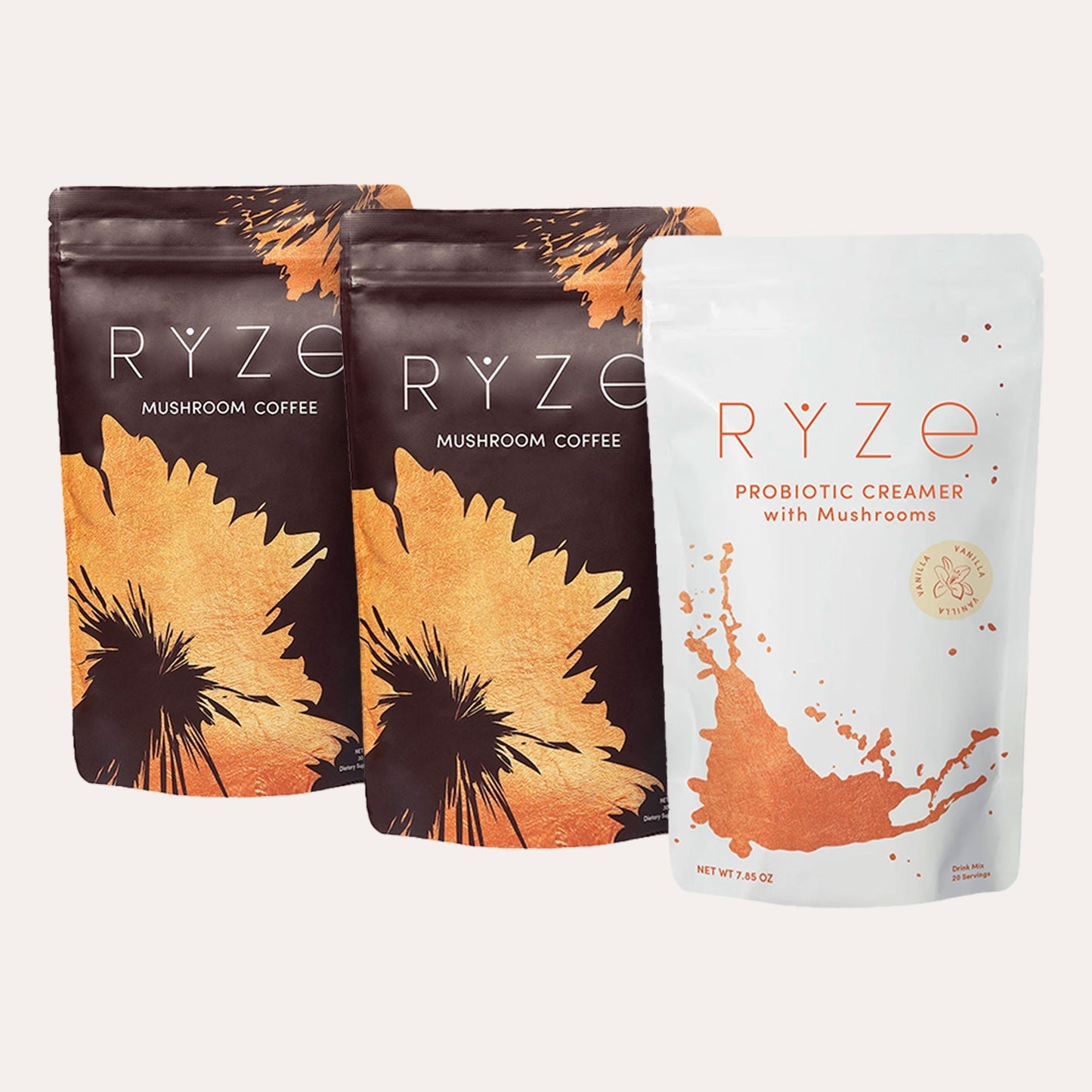 RYZE Mushroom Coffee - with 6 Organic Adaptogenic Mushrooms Grown in USA and High Potency